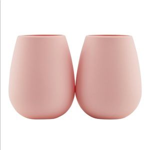 NWT Odeme Set of 2 Silicone Wine Glasses